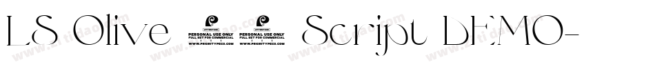 LS Olive 01 Script DEMO字体转换